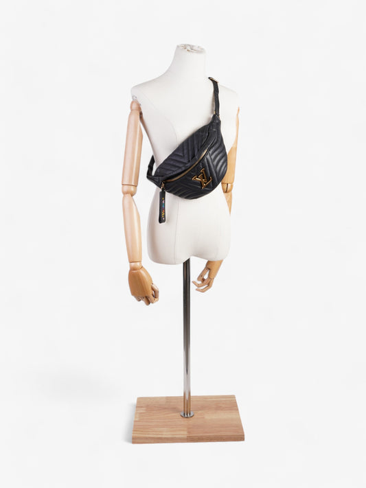 Louis Vuitton New Wave Bum Bag Black Calfskin Leather