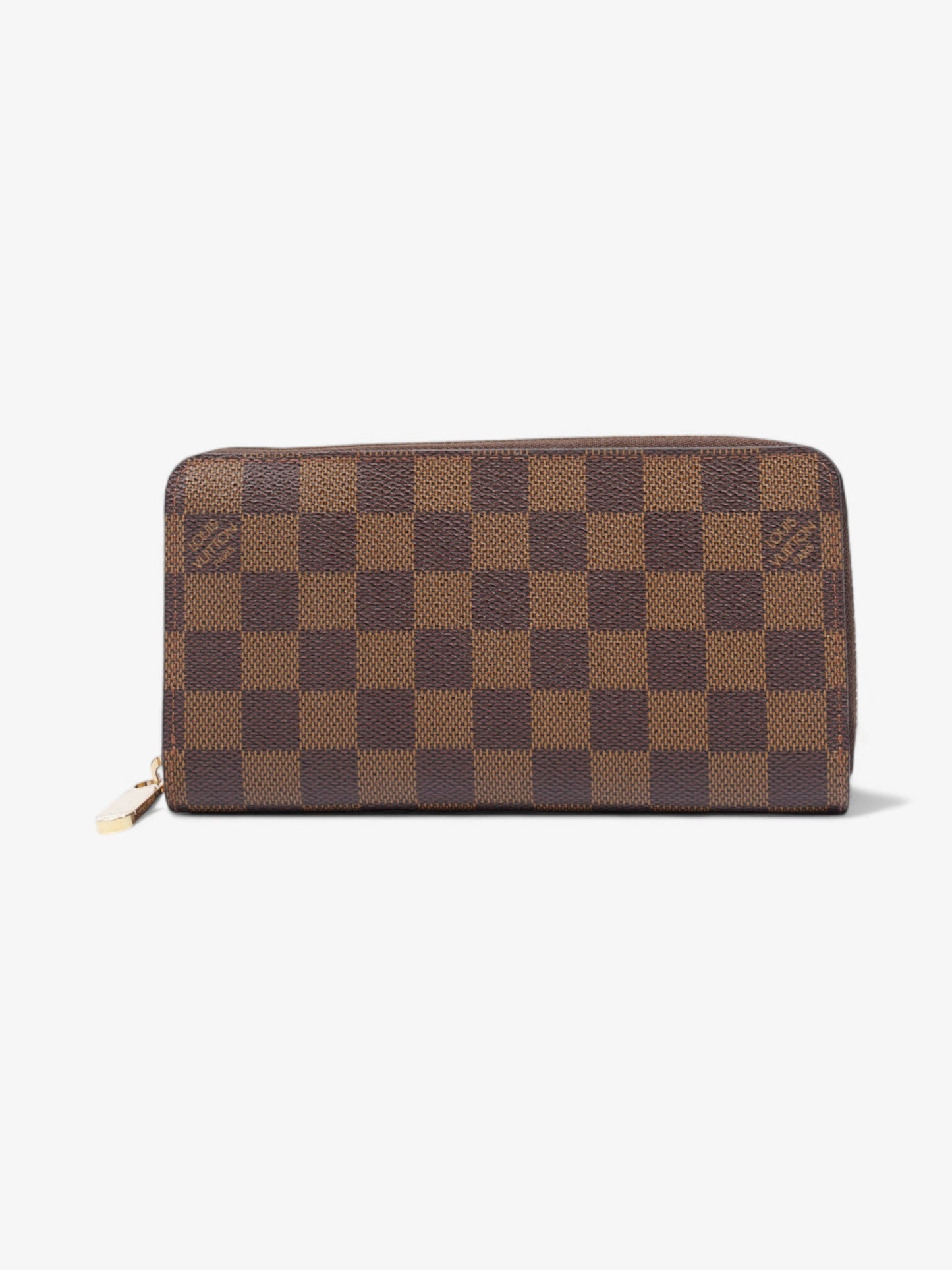 Louis Vuitton Zippy Wallet Damier Ebene / Gold Coated Canvas