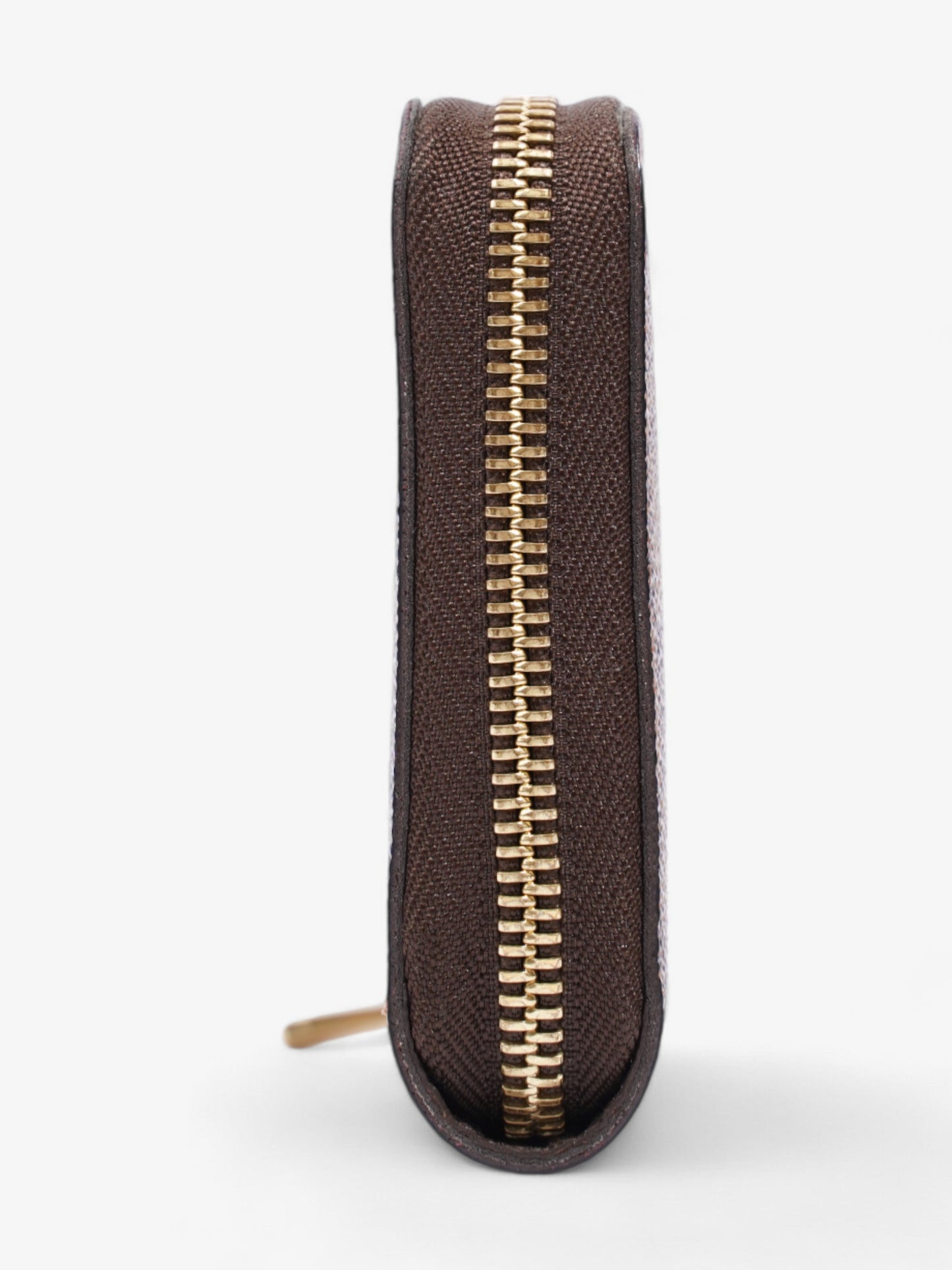 Louis Vuitton Zippy Wallet Damier Ebene / Gold Coated Canvas