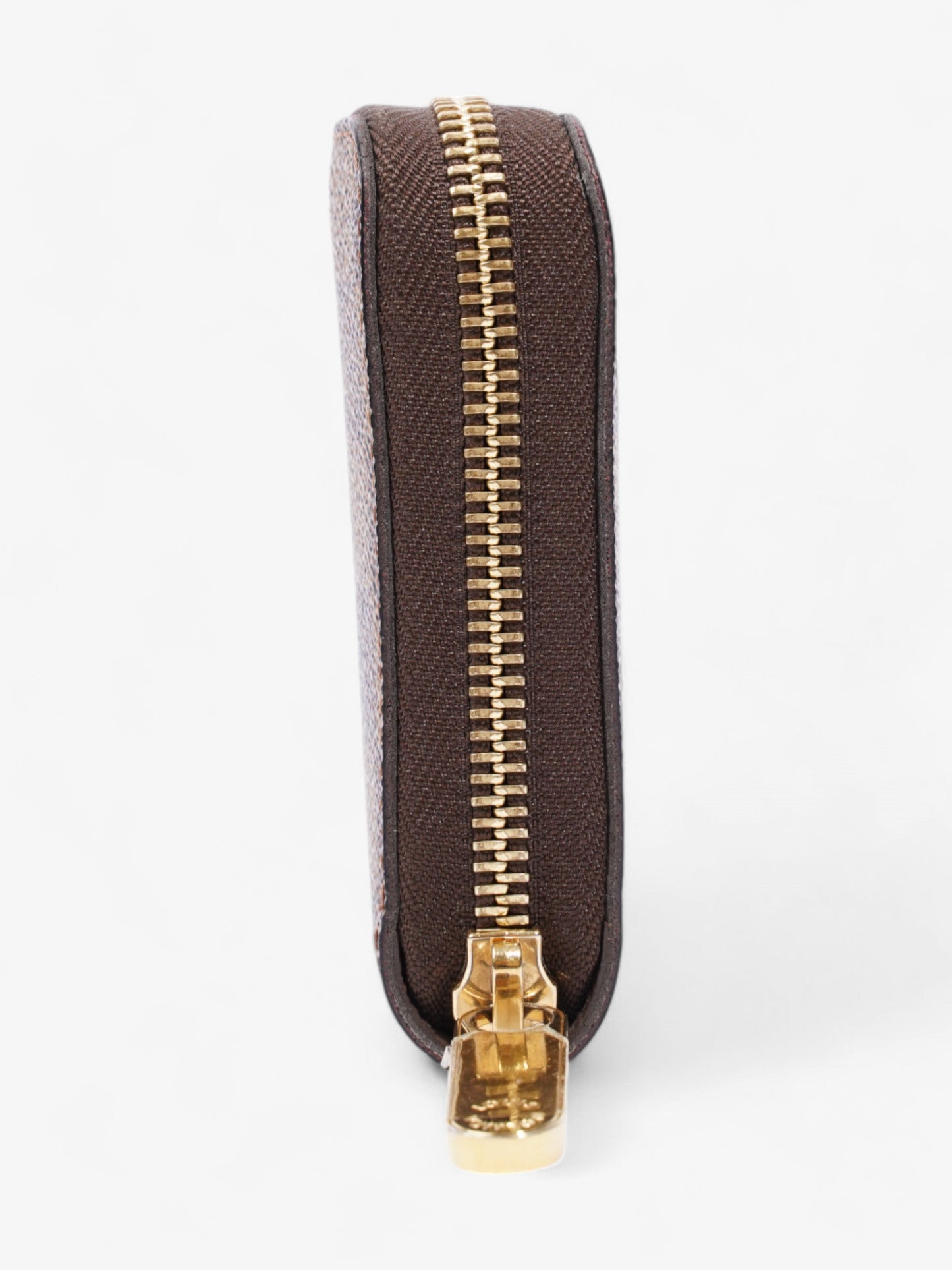 Louis Vuitton Zippy Wallet Damier Ebene / Gold Coated Canvas