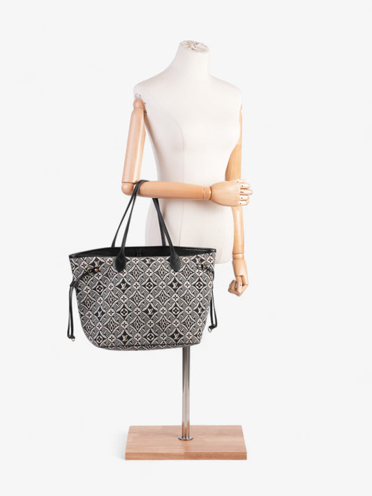 Louis Vuitton Neverfull Since 1854 Black / White Canvas MM