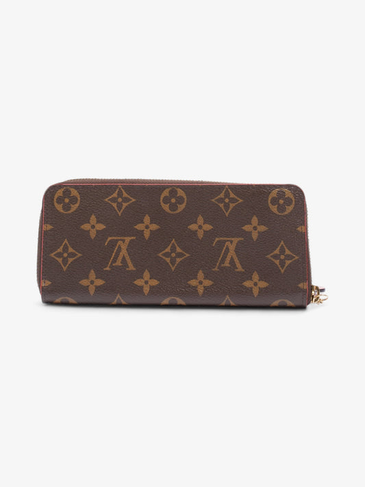 Louis Vuitton Clemence Flower Charm Wallet Monogram Coated Canvas