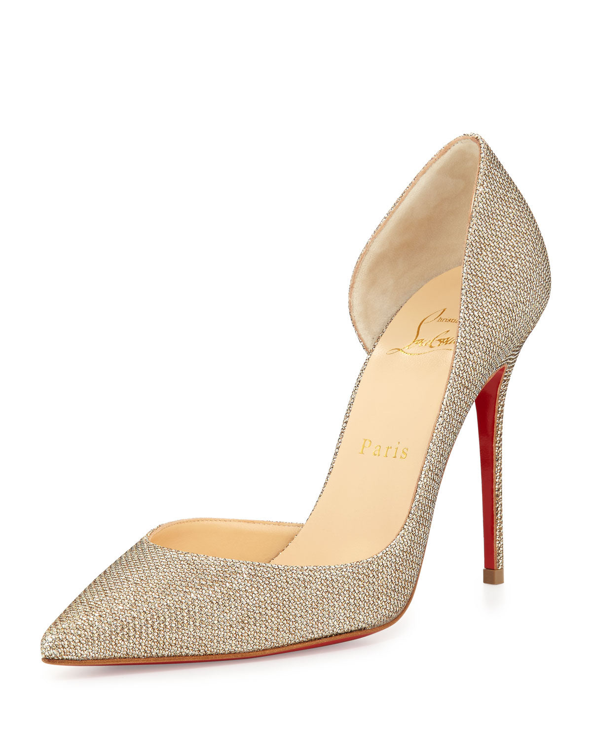Christian Louobutin Metallic Iriza Lame D'orsay