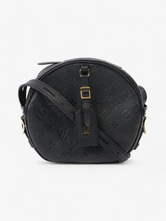 Louis Vuitton Boite Chapeau Souple Black Empreinte Leather MM
