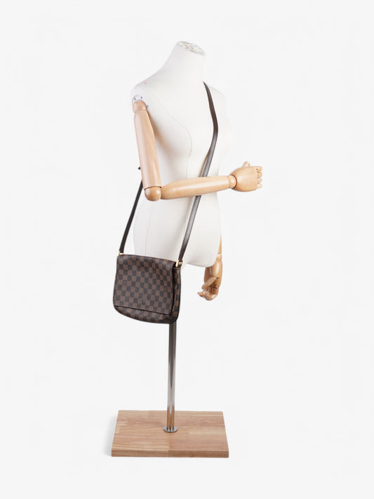 Louis Vuitton Musette Tango Damier Ebene Coated Canvas