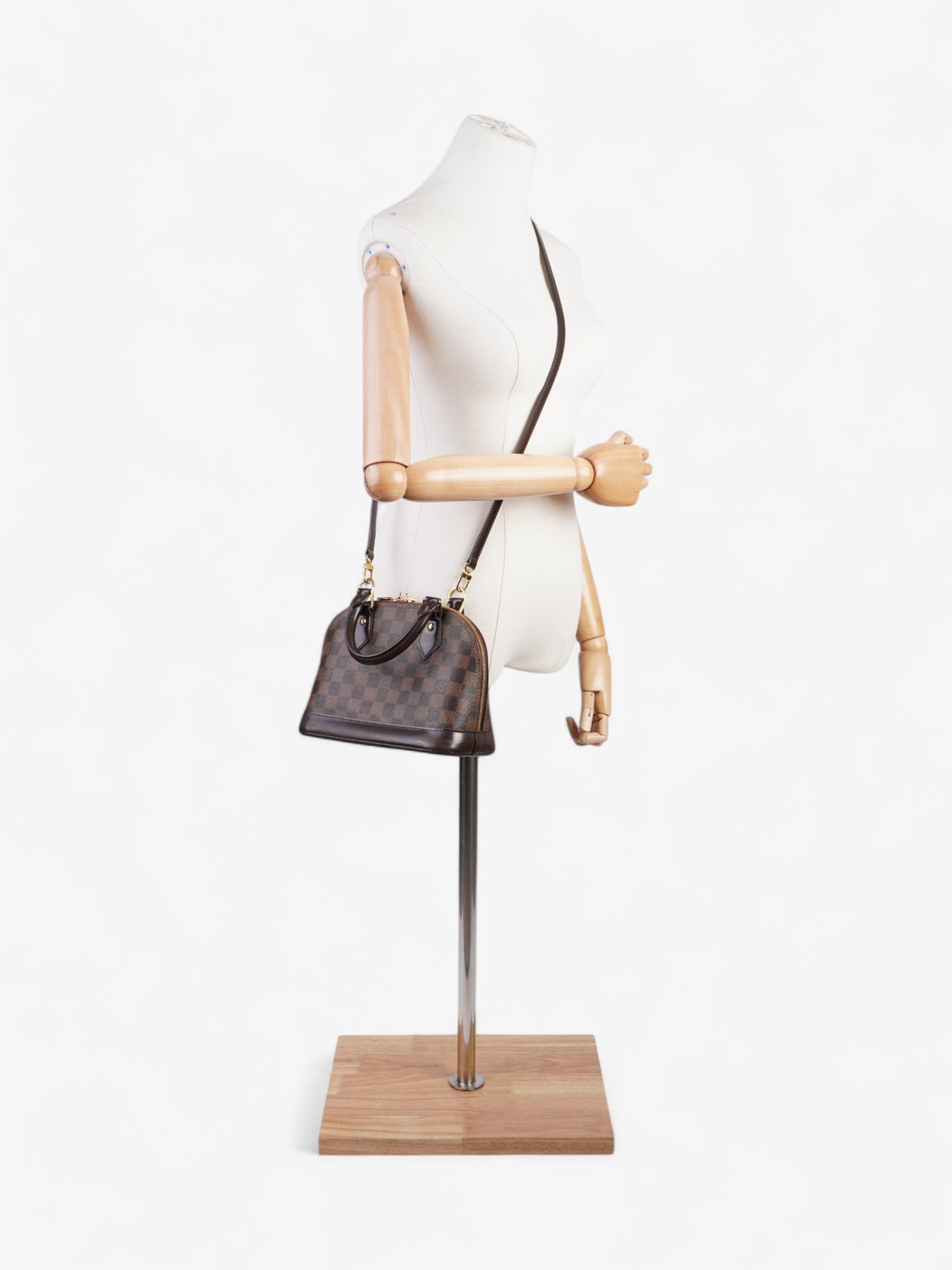 Louis Vuitton Alma Damier Ebene Coated Canvas BB