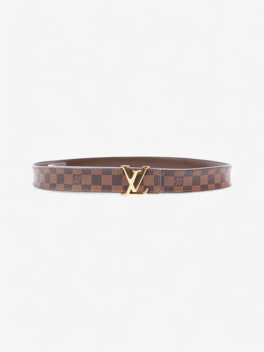 Louis Vuitton LV Iconic Belt Damier Ebene / Gold Coated Canvas 80cm / 32"