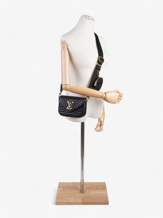 Louis Vuitton New Wave Multi-Pochette Black Calfskin Leather