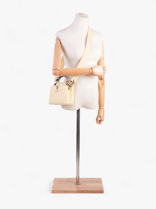 Louis Vuitton Capucines Butter Yellow / Cream Vachetta Leather Mini