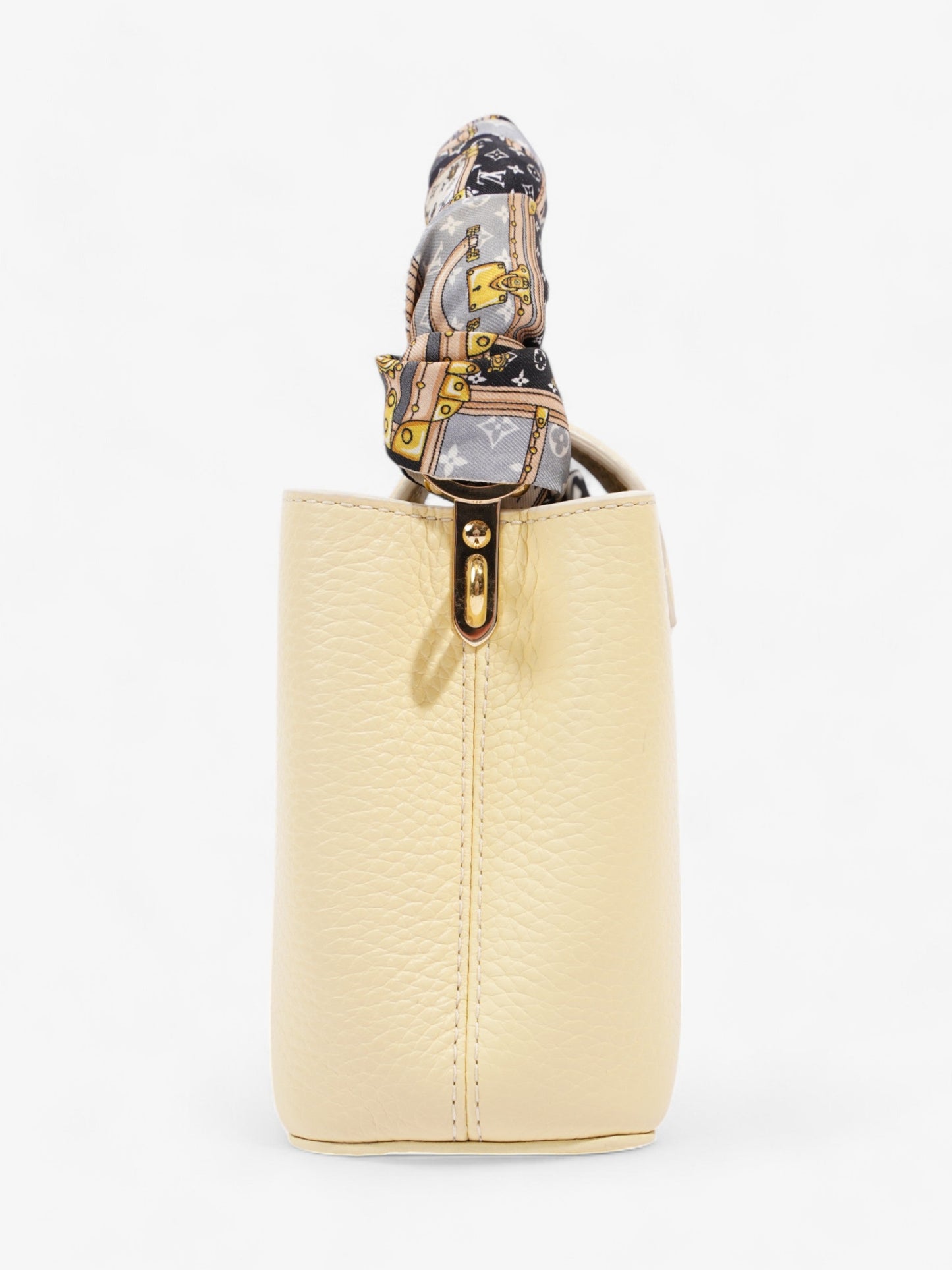 Louis Vuitton Capucines Butter Yellow / Cream Vachetta Leather Mini