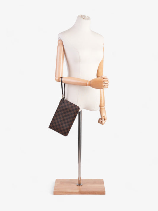 Louis Vuitton Neverful Pochette Damier Ebene Coated Canvas