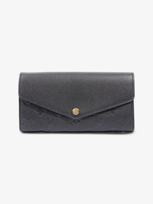 Louis Vuitton Sarah Wallet Black Empreinte Leather