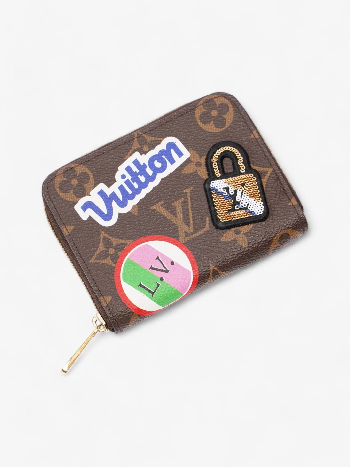 Louis Vuitton Travel Stickers Zippy Coin Purse Monogram / Blue / Red Coated Canvas