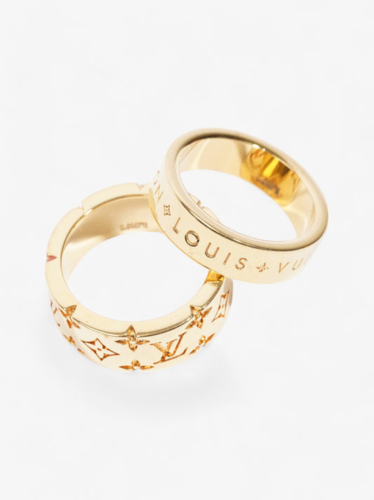 Louis Vuitton Mosaic Ring Set Gold Base Metal Medium (60mm)
