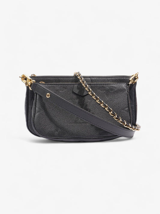 Louis Vuitton Multi Pochette Accessoires Bag Black Empreinte Leather Mini