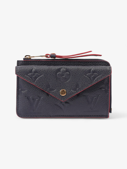 Louis Vuitton Recto Verso Card Holder Monogram Empreinte / Navy Blue / Red Empreinte Leather