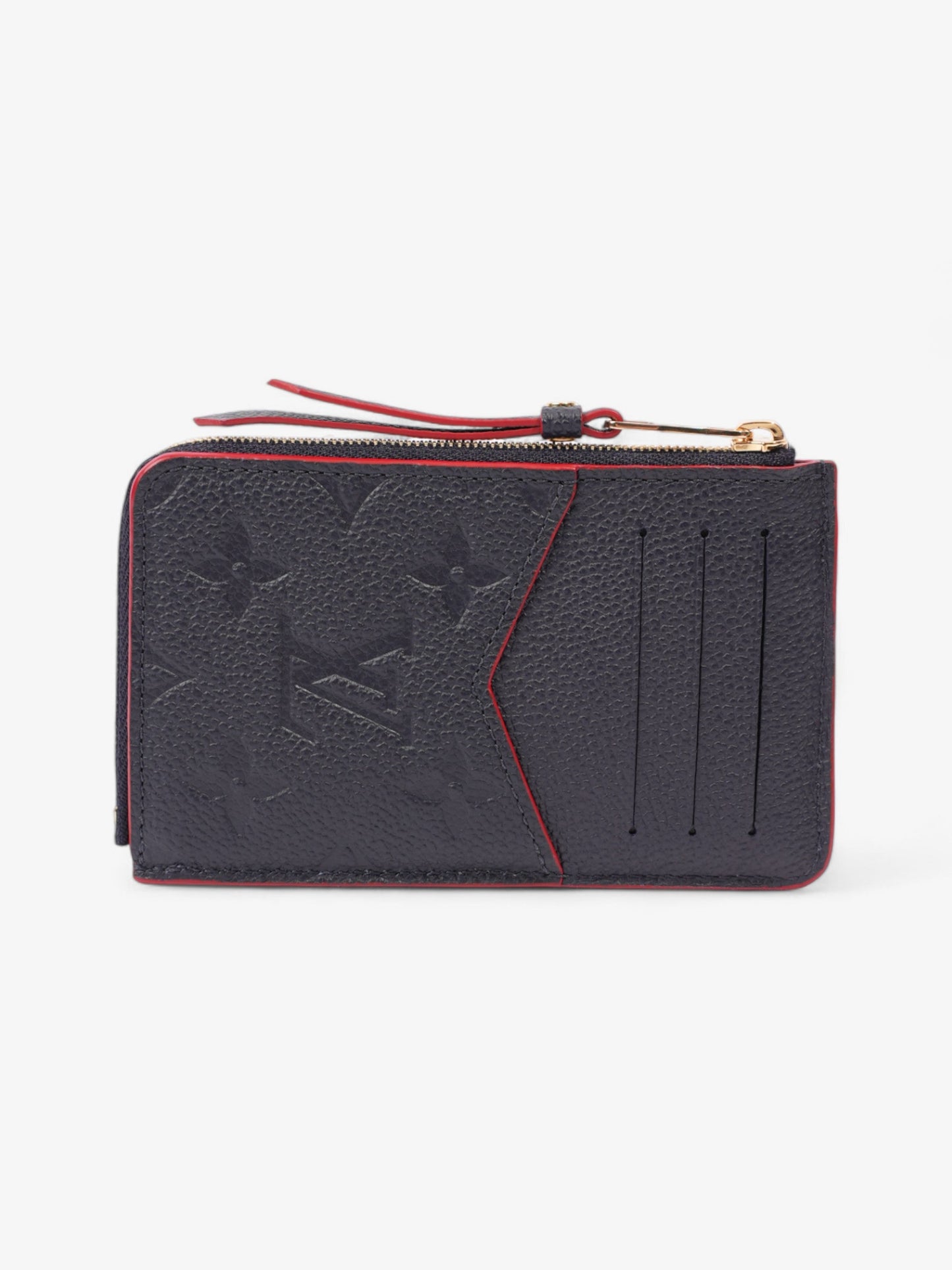 Louis Vuitton Recto Verso Card Holder Monogram Empreinte / Navy Blue / Red Empreinte Leather