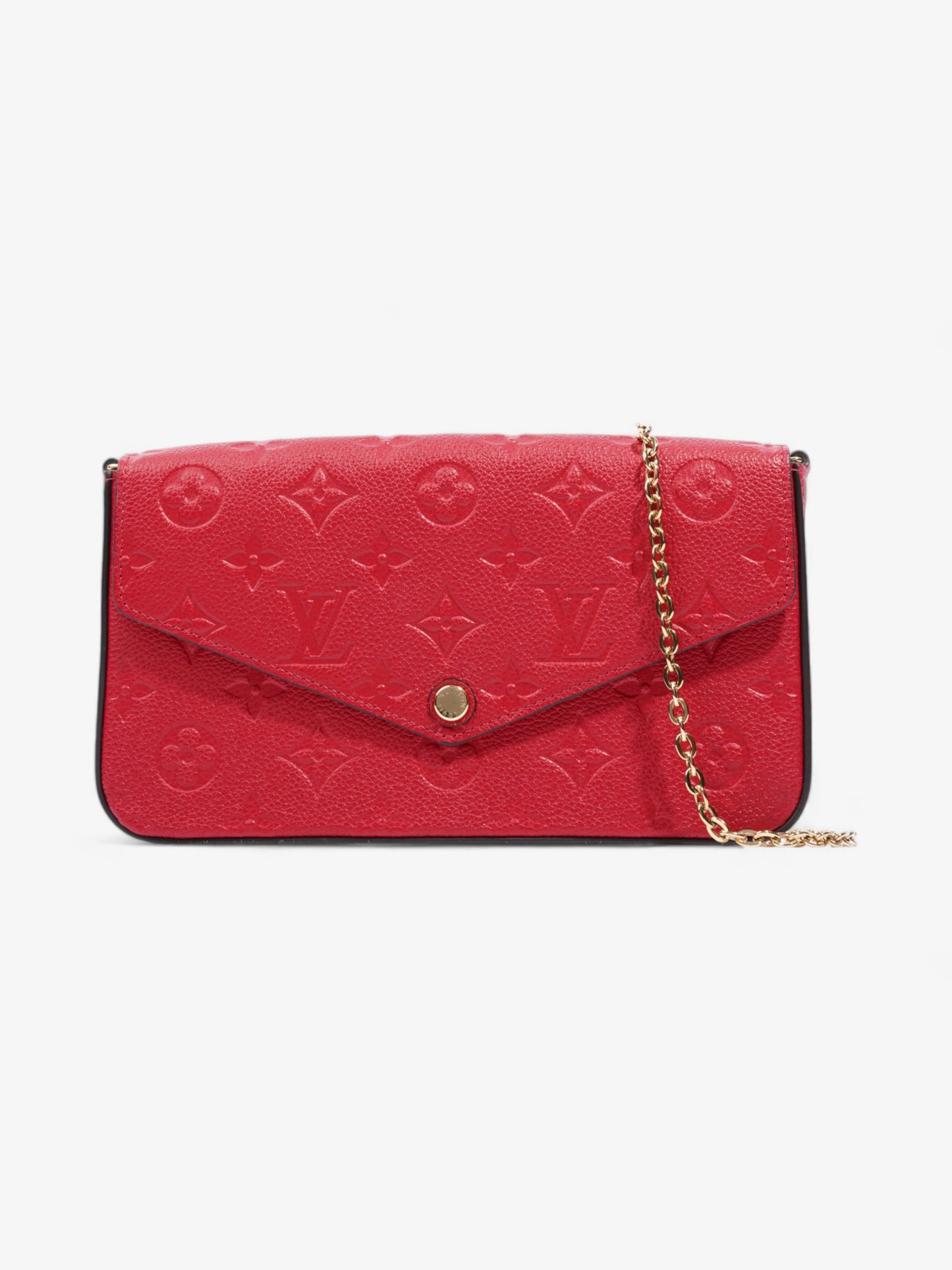 Louis Vuitton Pochette Felicie Monogram Empreinte / Red Empreinte Leather