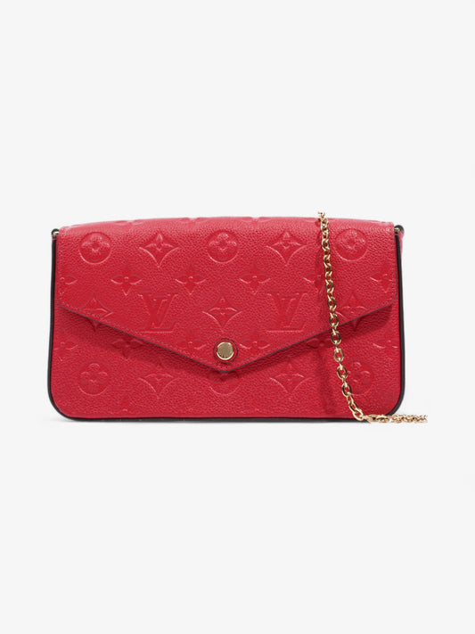 Louis Vuitton Pochette Felicie Monogram Empreinte / Red Empreinte Leather
