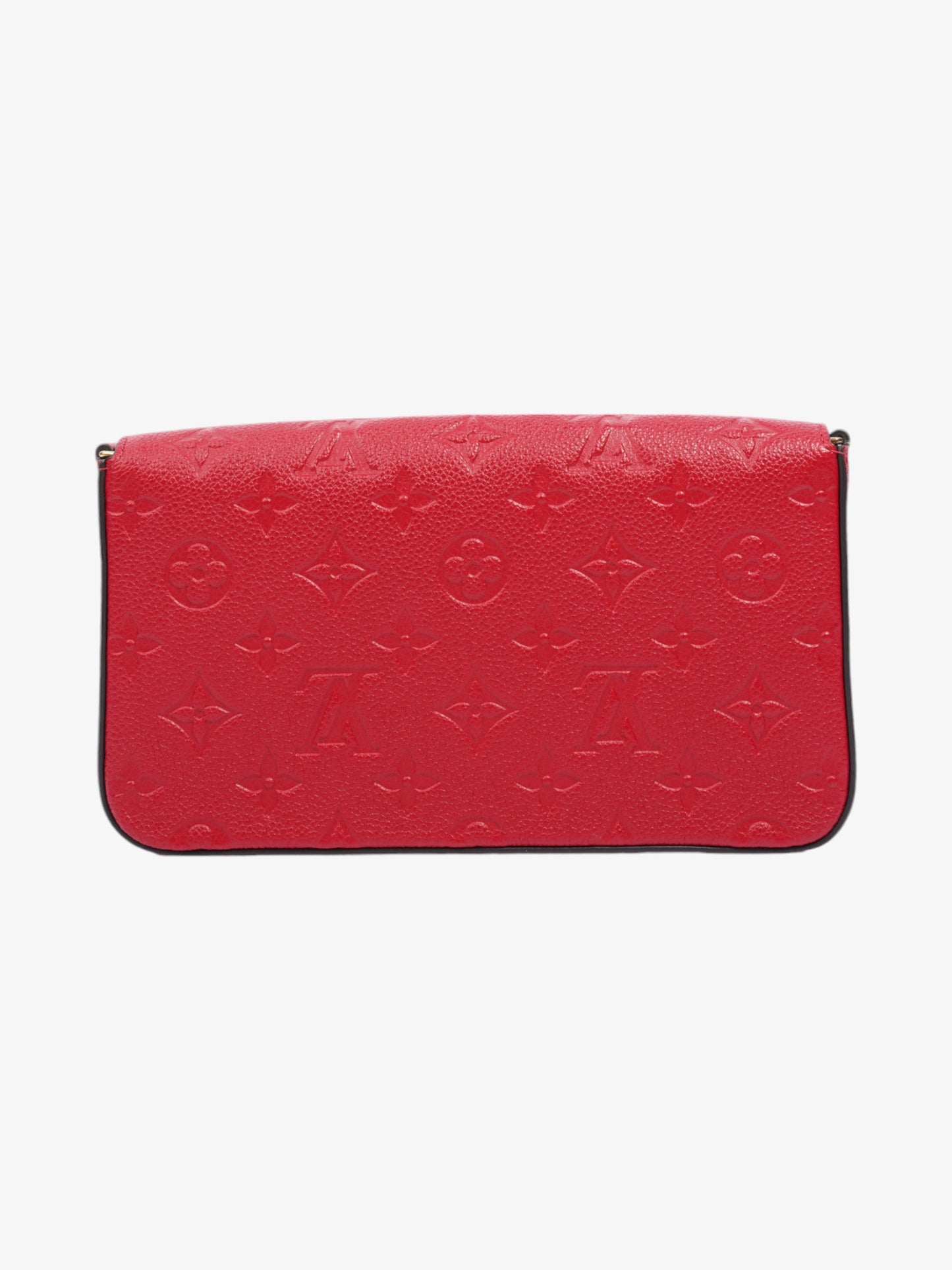 Louis Vuitton Pochette Felicie Monogram Empreinte / Red Empreinte Leather