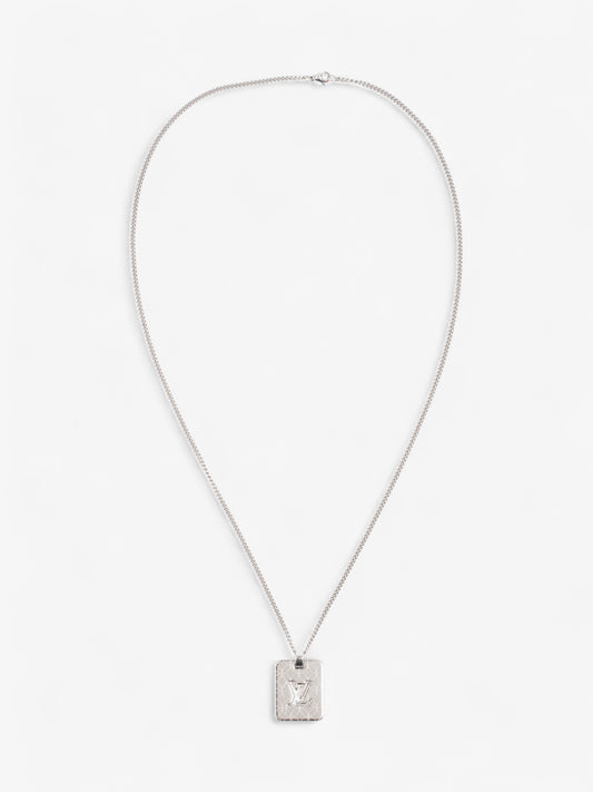 Louis Vuitton Champs Elysses Necklace Silver Stainless Steel