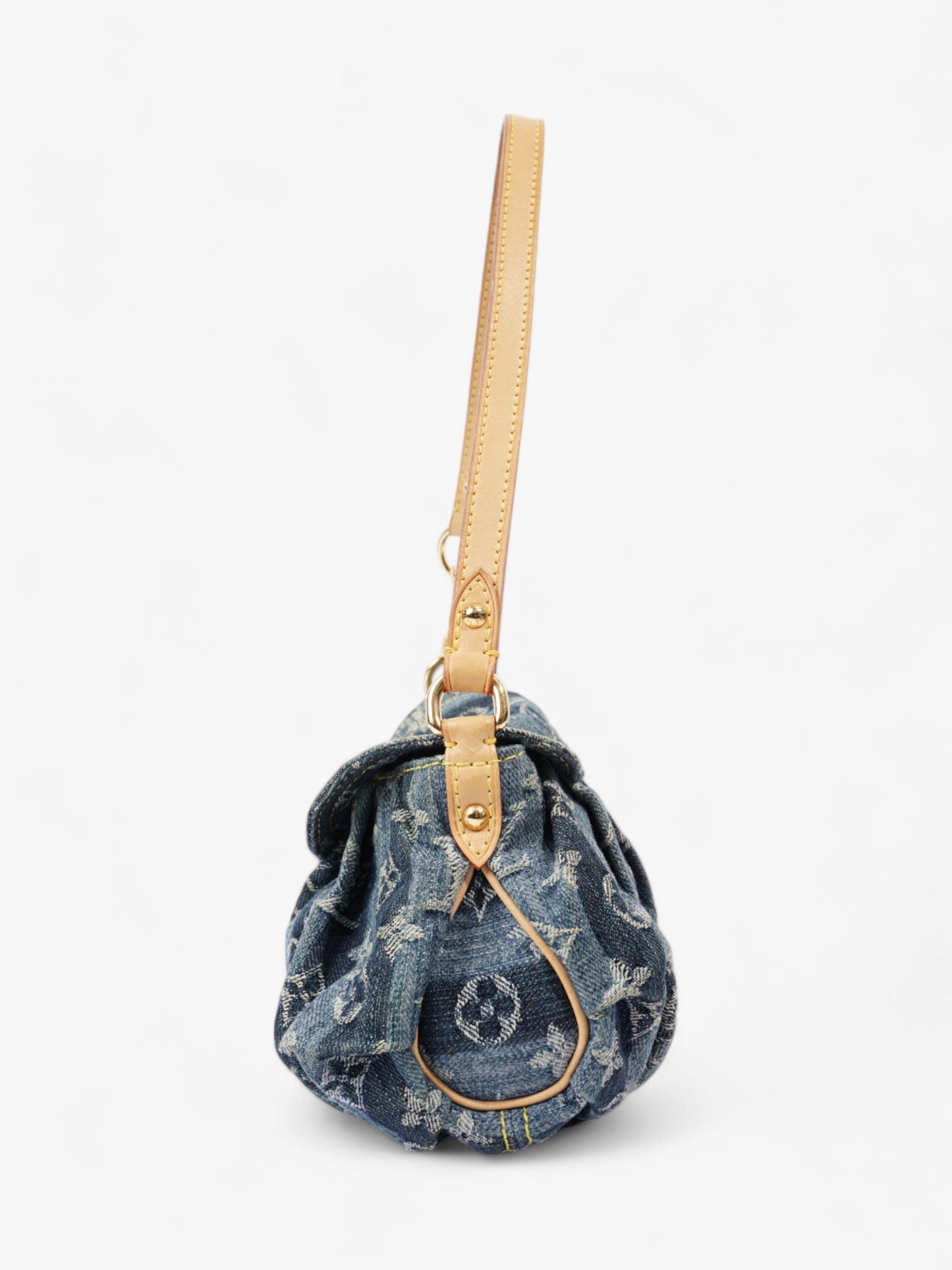 Louis Vuitton Pleaty Raye Monogram Denim Denim Mini