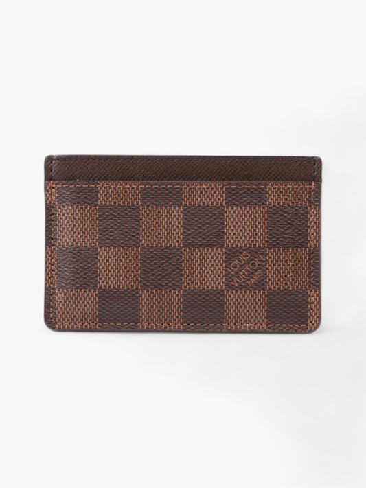 Louis Vuitton Card Holder Damier Ebene Coated Canvas