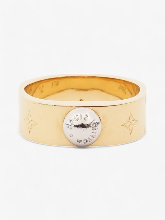 Louis Vuitton Nanogram Ring Gold / Silver Base Metal Small (Circumference - 52mm)