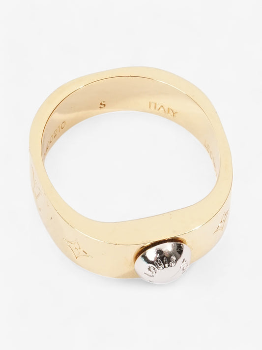 Louis Vuitton Nanogram Ring Gold / Silver Base Metal Small (Circumference - 52mm)