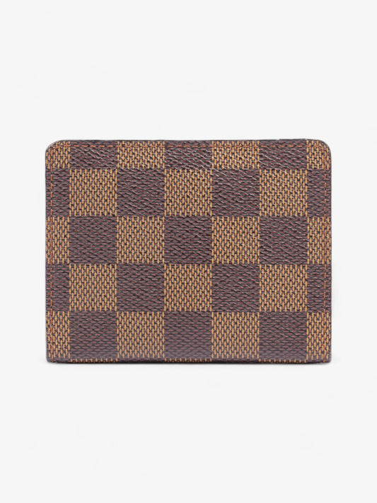 Louis Vuitton Ludlow Coin Case Wallet Damier Ebene / Gold Coated Canvas