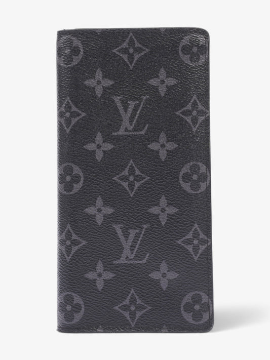 Louis Vuitton Brazza Wallet Monogram Eclipse Coated Canvas