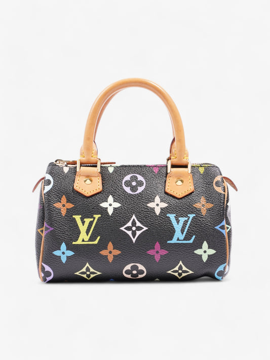 Louis Vuitton x Takashi Murakami Speedy Black / Monogram Multicolour Coated Canvas Nano