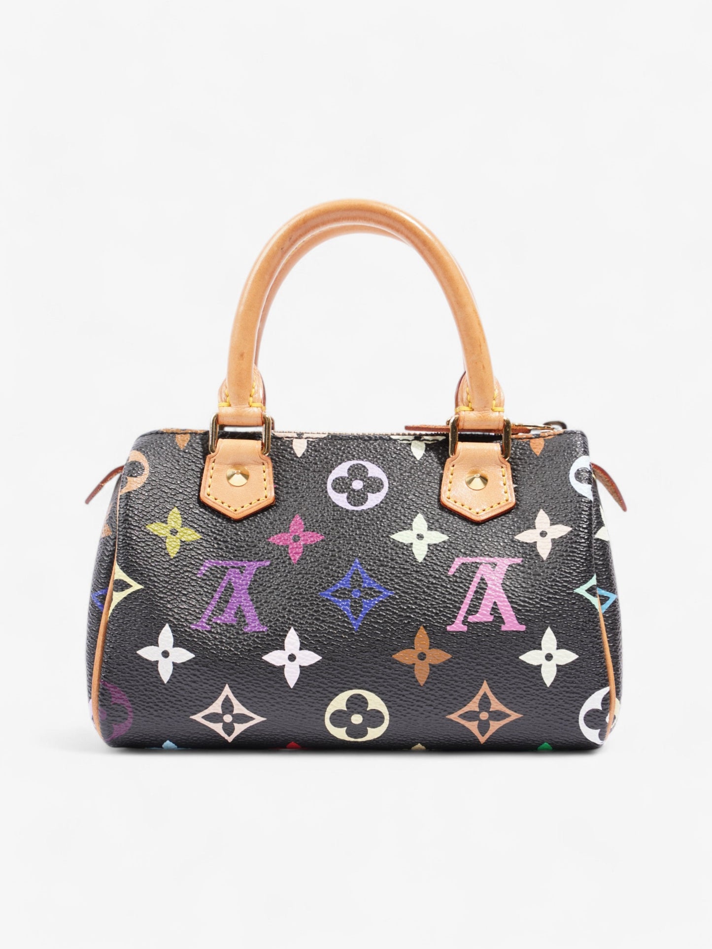 Louis Vuitton x Takashi Murakami Speedy Black / Monogram Multicolour Coated Canvas Nano