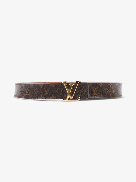 Louis Vuitton LV Initials Belt Monogram / Brown Coated Canvas 80cm 32"