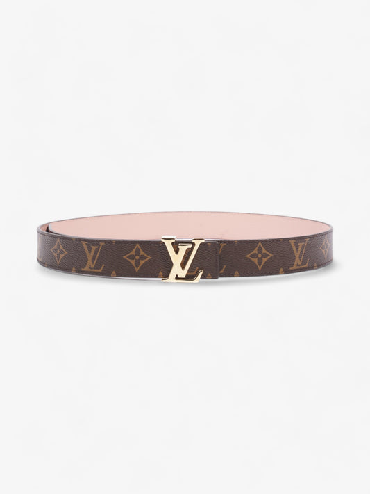 Louis Vuitton LV Initiales Reversible Belt Pink / Monogram Coated Canvas 80cm / 32"