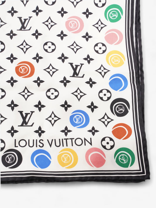 Louis Vuitton LV Match Scarf Monogram Multicolour / White / Black Silk