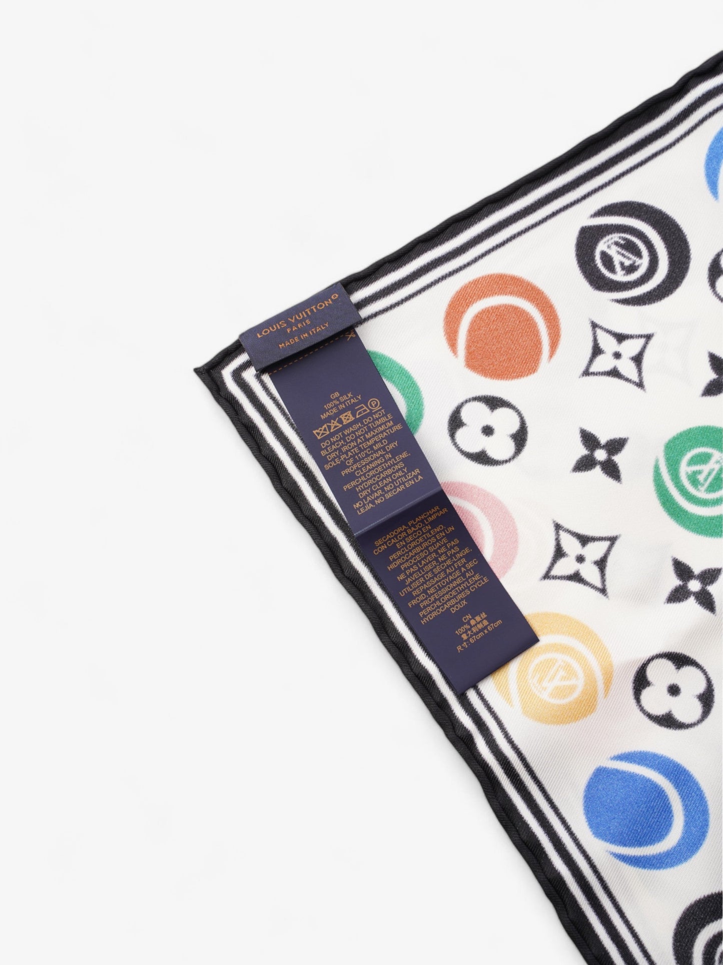 Louis Vuitton LV Match Scarf Monogram Multicolour / White / Black Silk