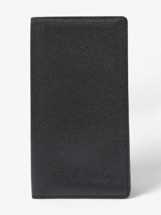 Louis Vuitton Porte Cartes Wallet Black Taiga Leather