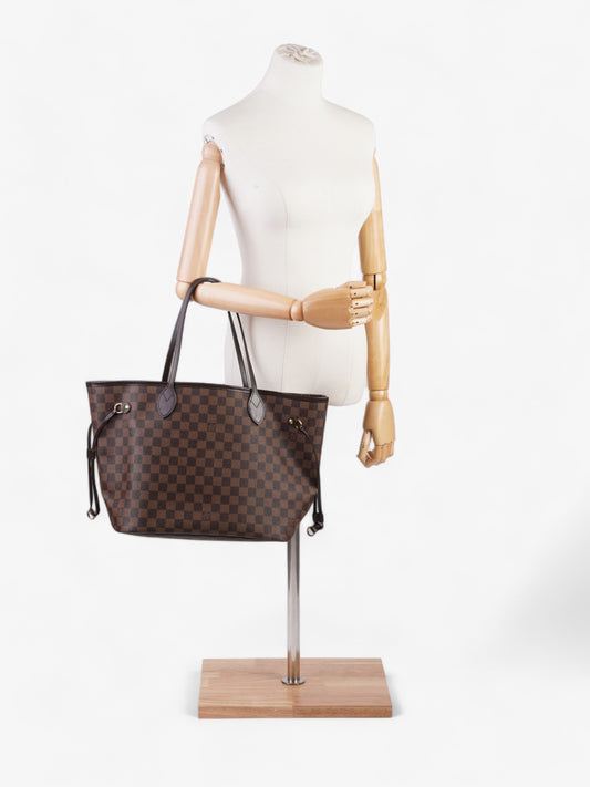Louis Vuitton Neverfull MM Damier Ebene Coated Canvas