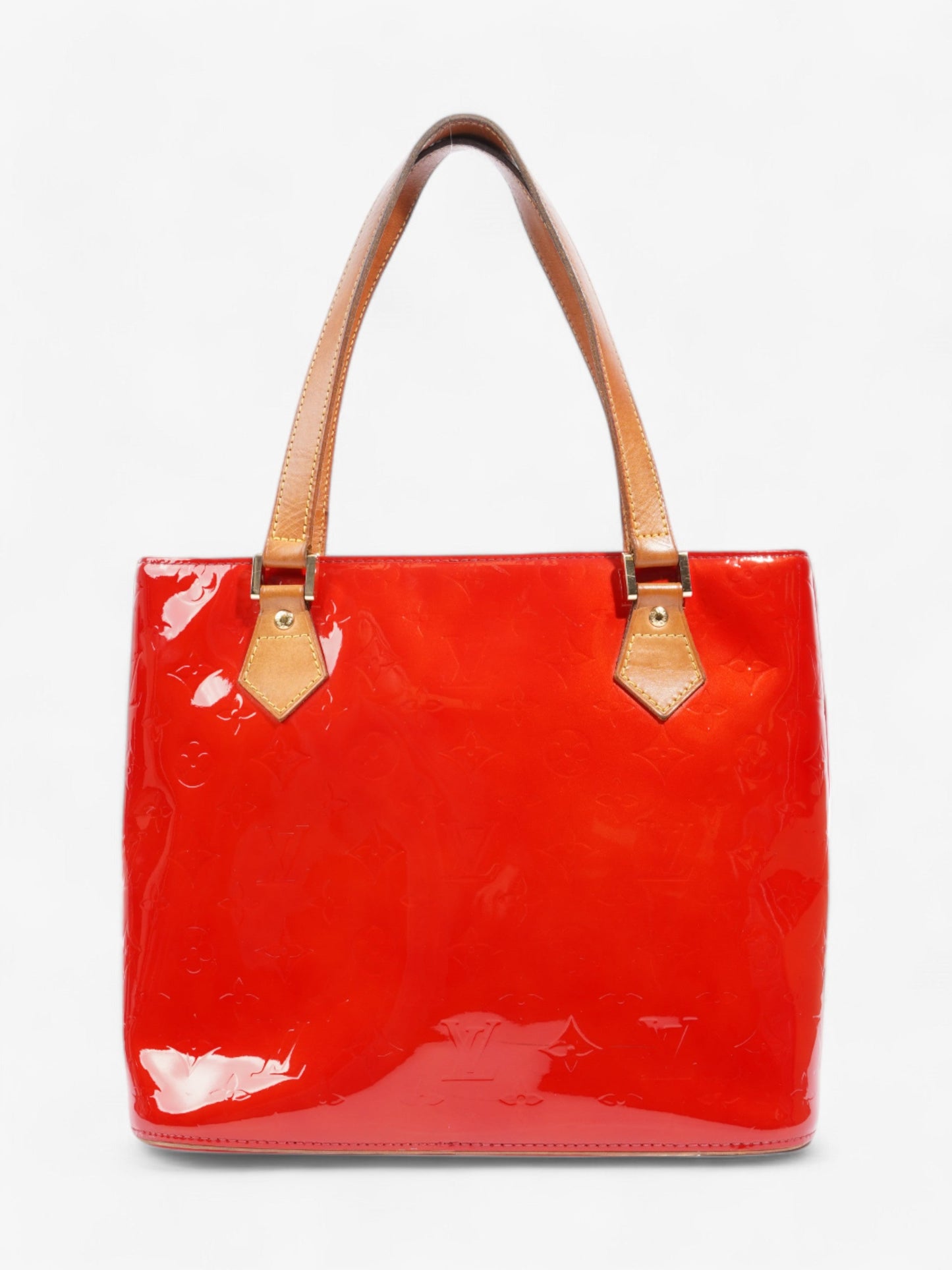 Louis Vuitton Houston Monogram Vernis / Red Vernis Leather