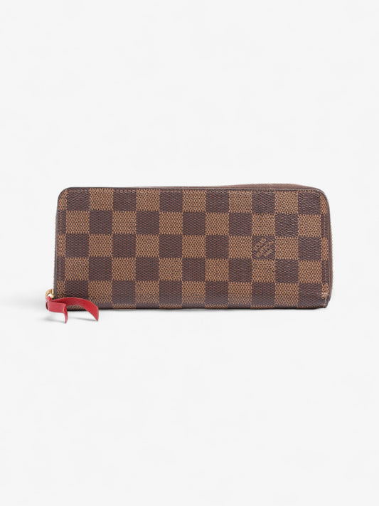 Louis Vuitton Clemence Wallet Damier Ebene Coated Canvas