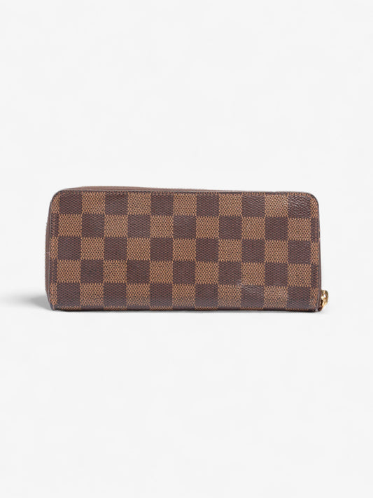 Louis Vuitton Clemence Wallet Damier Ebene Coated Canvas