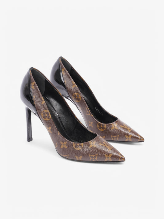 Louis Vuitton Cherie Pumps 100 Monogram / Black Coated Canvas EU 38 UK 5