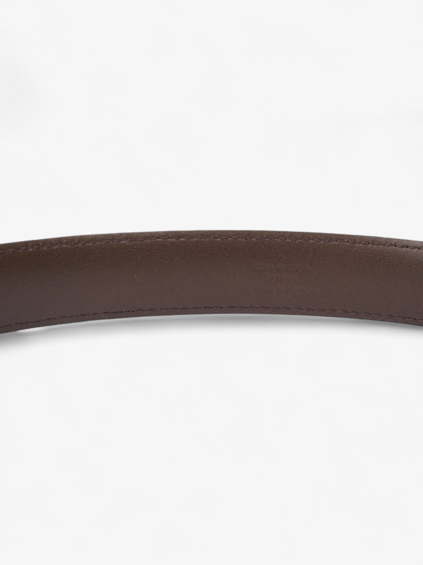 Louis Vuitton LV Iconic Belt Damier Ebene / Gold Leather 85cm / 34"