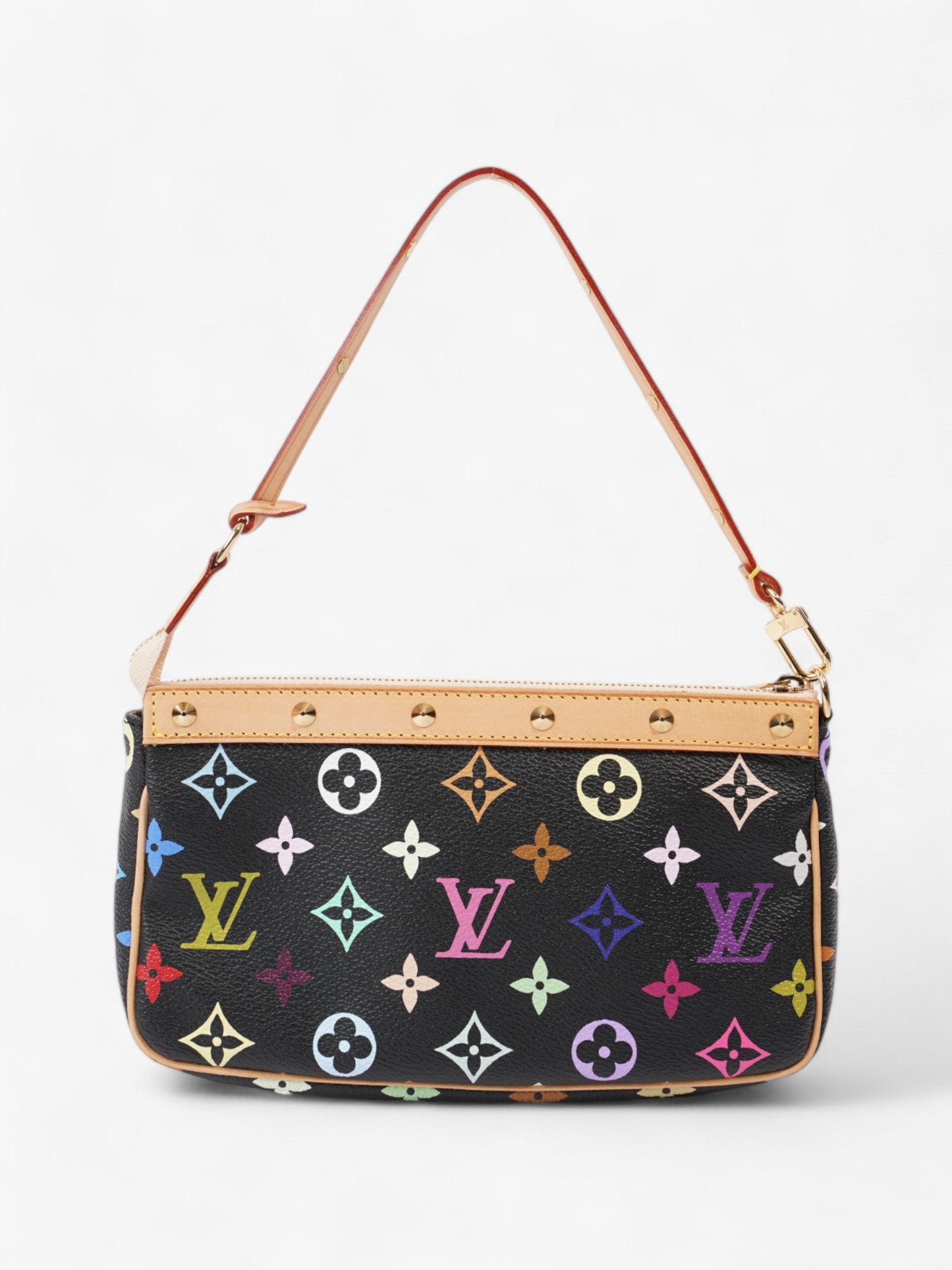 Louis Vuitton Pochette Accessoires Black / Monogram Multicolour Coated Canvas