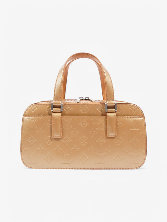 Louis Vuitton Monogram Mat Shelton Beige Embossed Leather