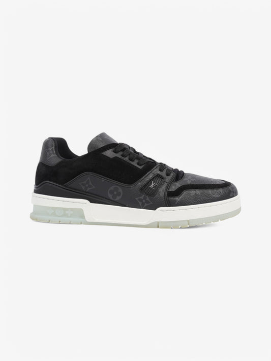 Louis Vuitton LV Trainer Sneakers Black / Grey Leather EU 42 UK 8