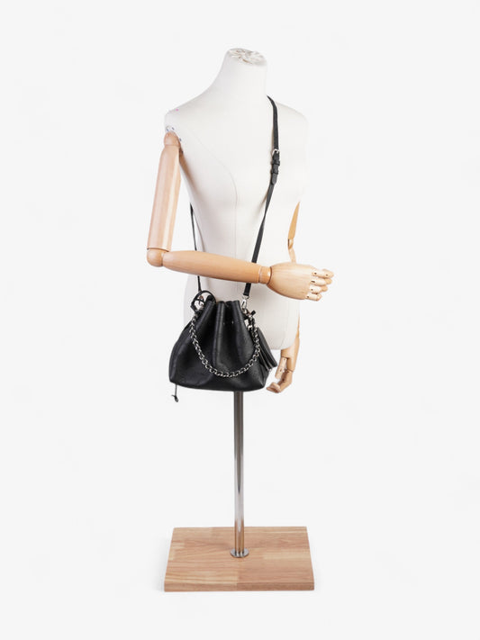 Louis Vuitton Bella Bucket Bag Black Monogram Calfskin Leather