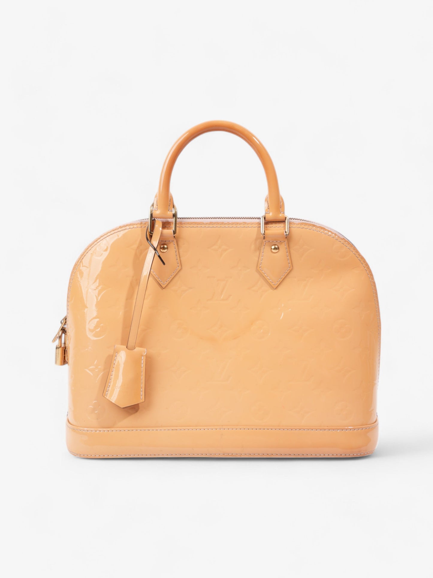 Louis Vuitton Alma Monogram Vernis / Yellow Vernis Leather PM