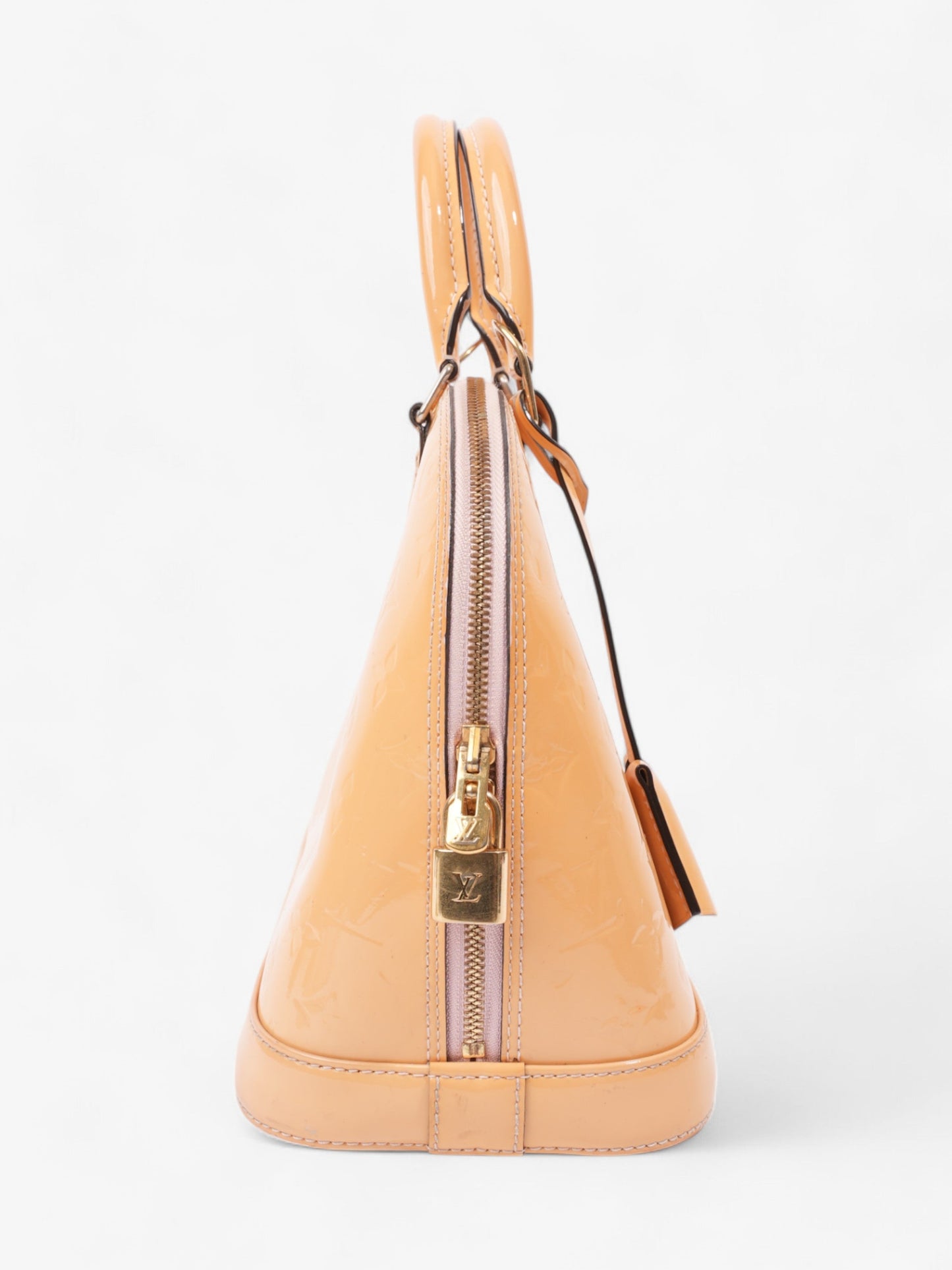Louis Vuitton Alma Monogram Vernis / Yellow Vernis Leather PM